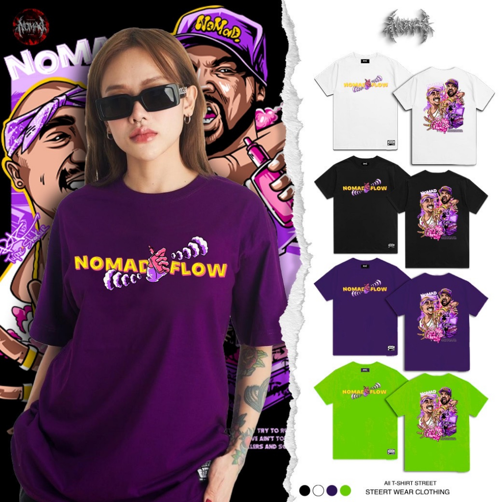 Short Sleeve Round Neck Street v1 Rapper FLOW | Shopee Malaysia