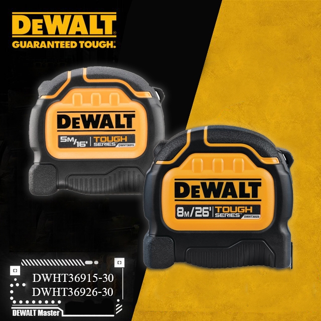 DeWALT TOUGHseries Tape Measure 5m DWHT36915 Or 8 m DWHT3692630 With