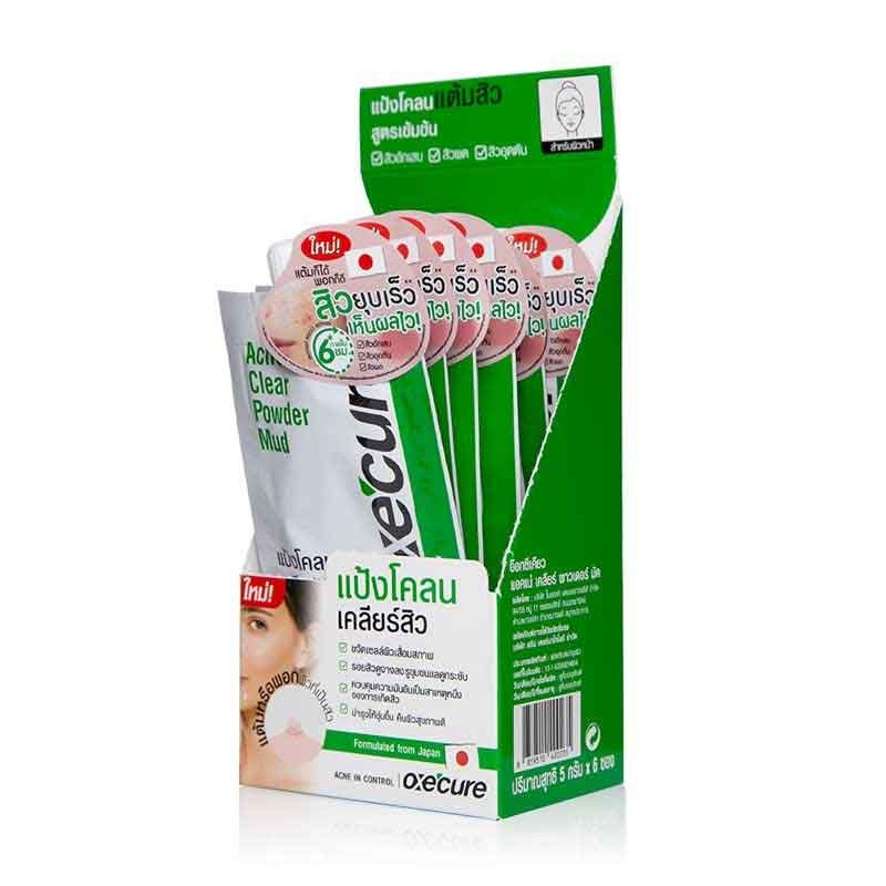 [Box X6 Sachets]Oxecure Acne Clear Powder Bundle 5g.(0235) | Shopee ...