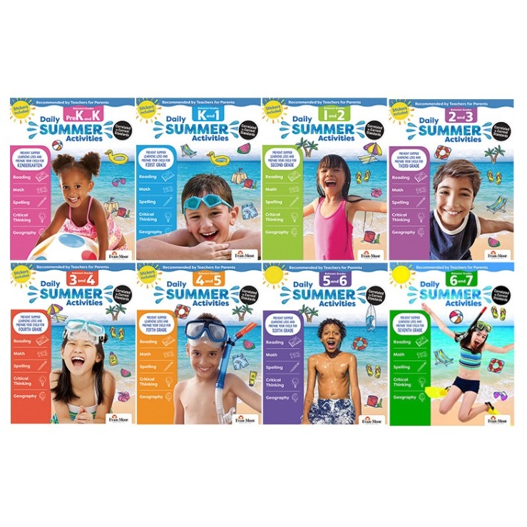 (Sold Separately) EvanMoor daily summer activities WORKBOOK PreKGrade