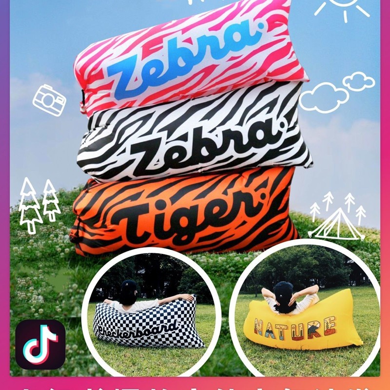 Portable Inflatable Sofa Beach Air Foldable Mattress With Pocket With ...