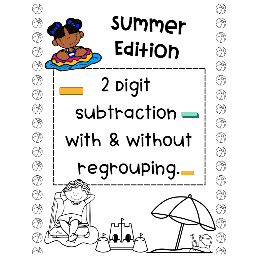 2 Digit Subtraction with&without Regrouping (2 Digits Number with And ...