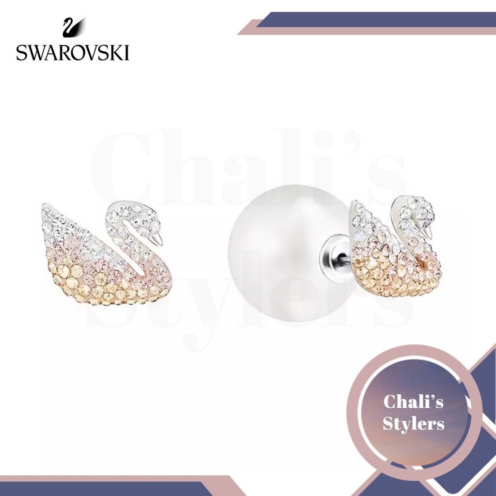 Swarovski Iconic Swan Large Pearl Earrings EW5215037 Shopee Malaysia