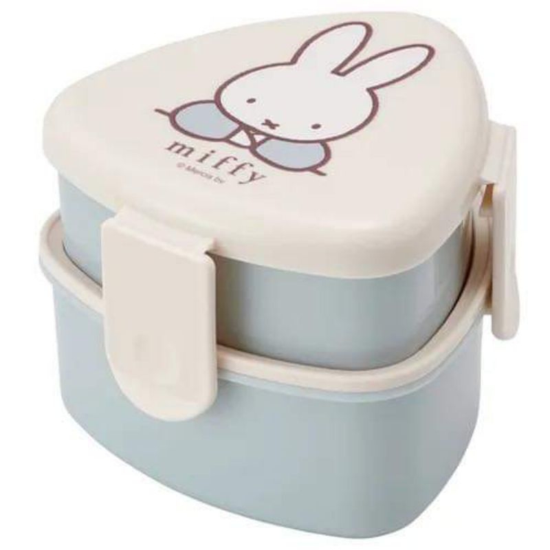 Miffy Antibacterial triangular rice ball lunch box two-tier Food 500ml ...