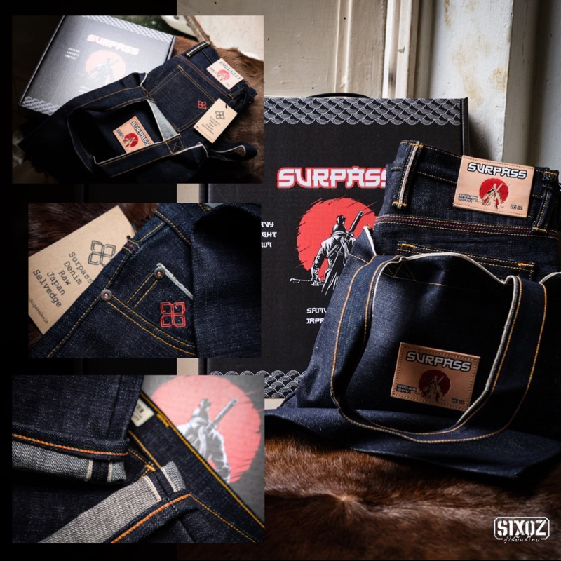 Surpass Denim Model Samurai 20 oz. Slubby Japan Red Rim Japanese Fabric ...