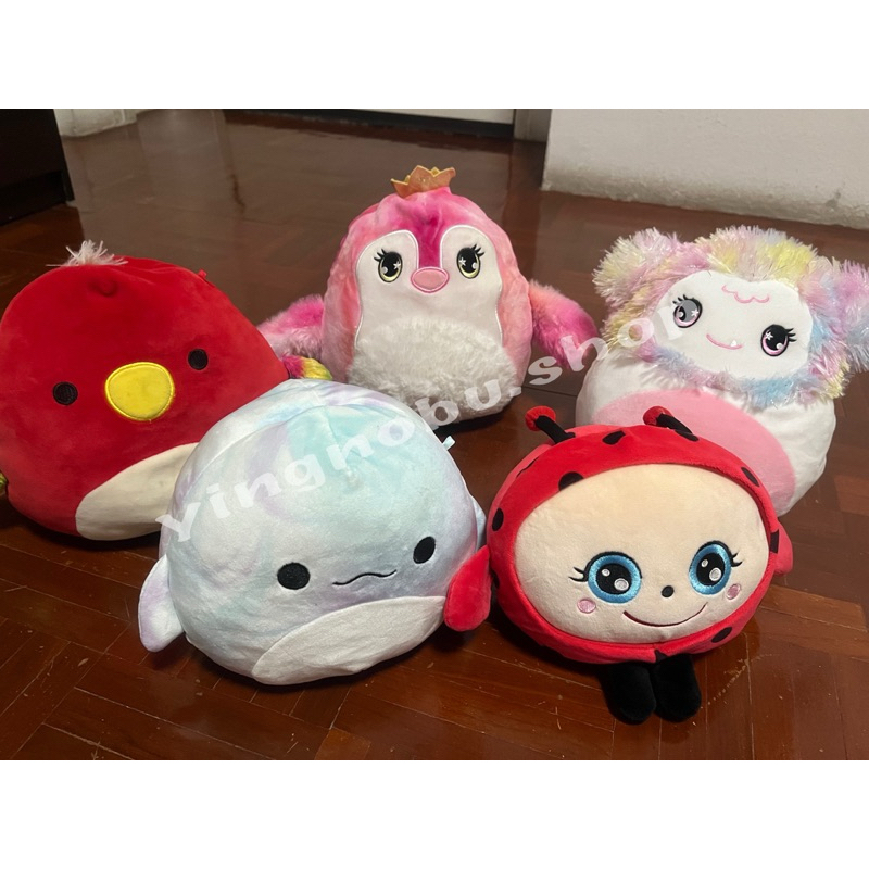 Second Hand squishmallows Dolls Little Whales Pastel Parrots Crown