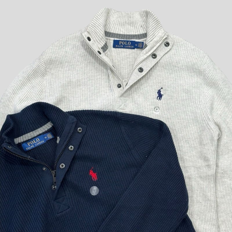 Polo ralph lauren men s 3 button mock shop neck sweater