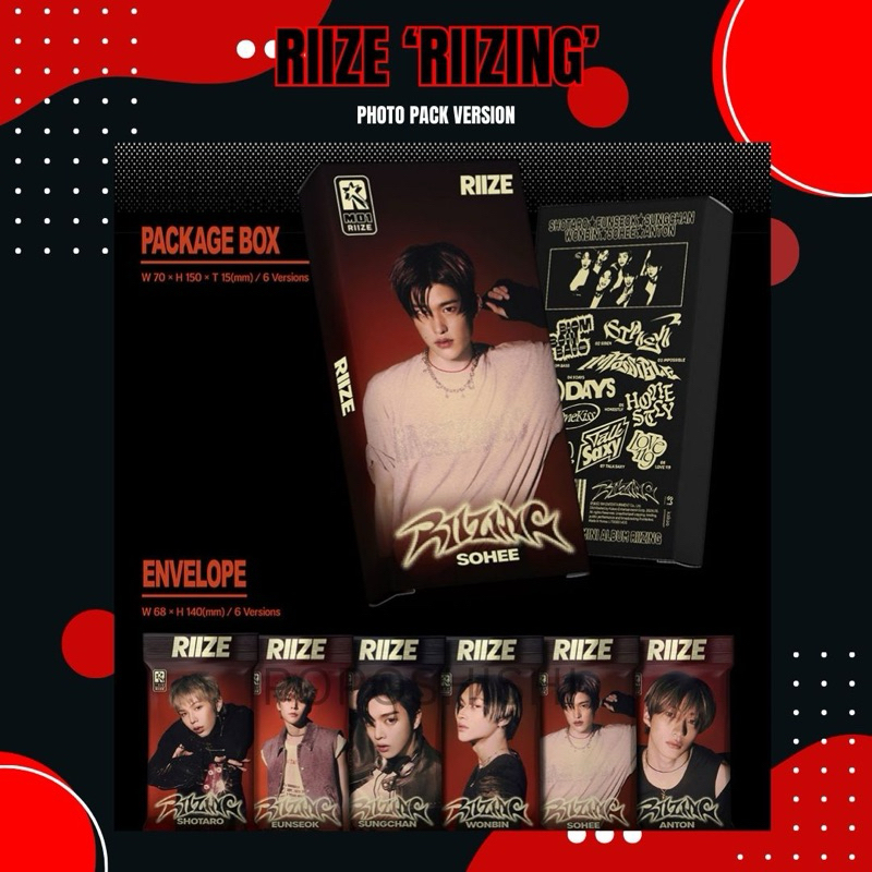 update! | RIIZE ALBUM RIIZING PHOTO PACK VER. | Shopee Malaysia
