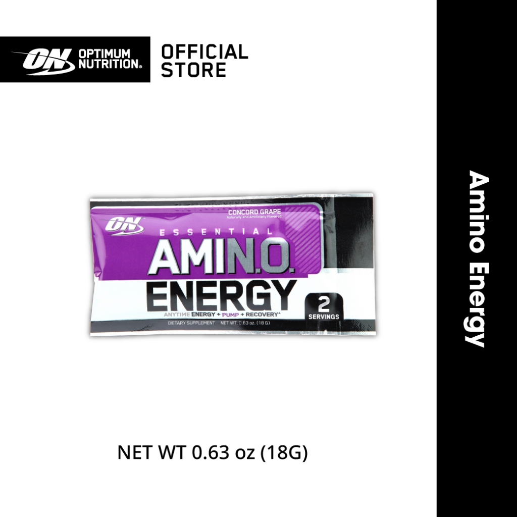 Optimum Nutrition Amino Energy Grape Sachets 18g. Shopee Malaysia