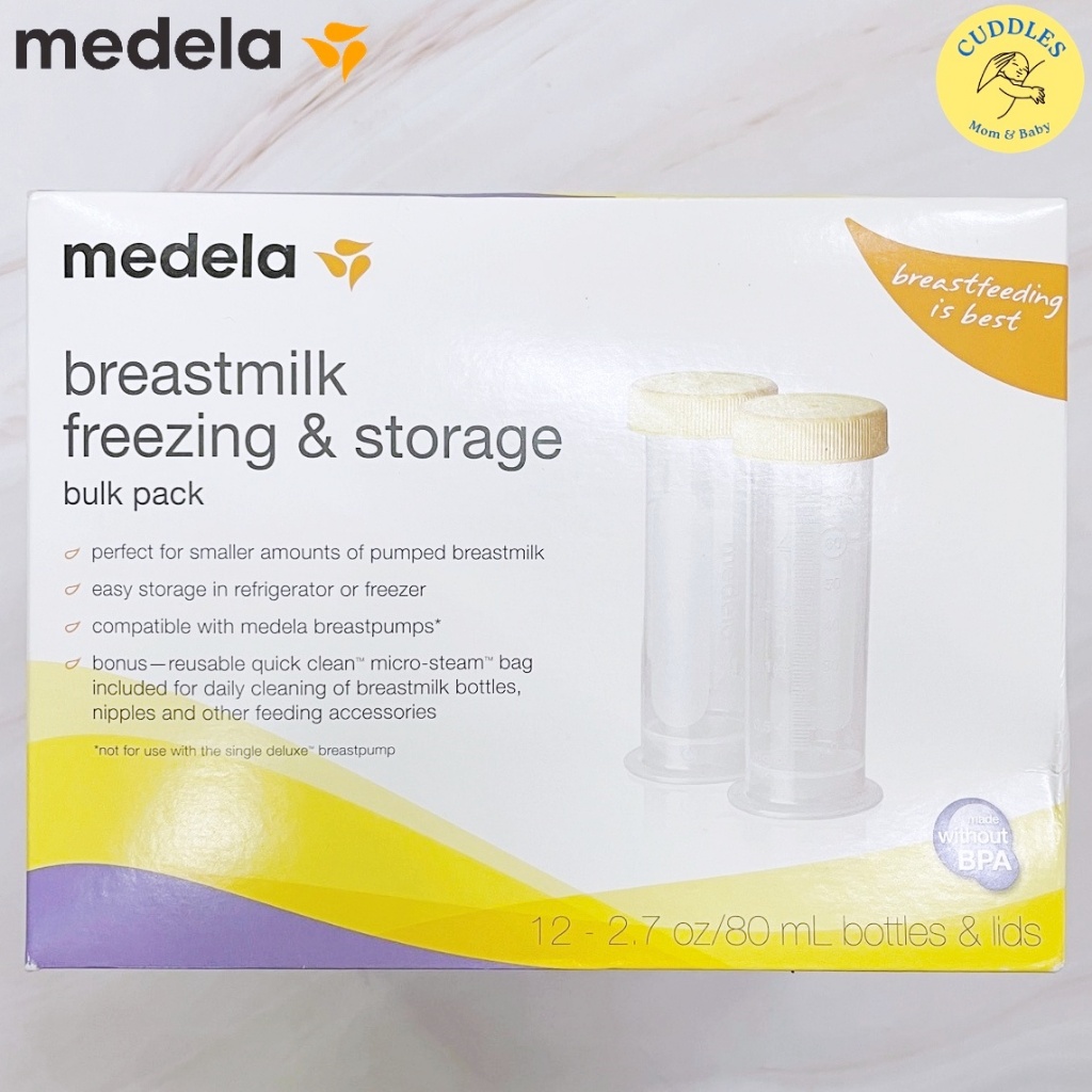 (Medela) Breast Milk Freezing & Storage 80 ml 12 Count Medela Bottle