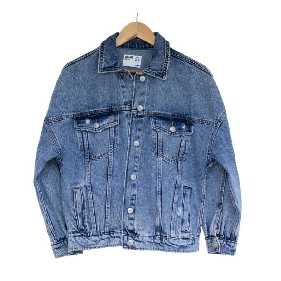 Bershka Denim Jacket Branded Authentic Imported (JCK-BSK-011) | Shopee ...