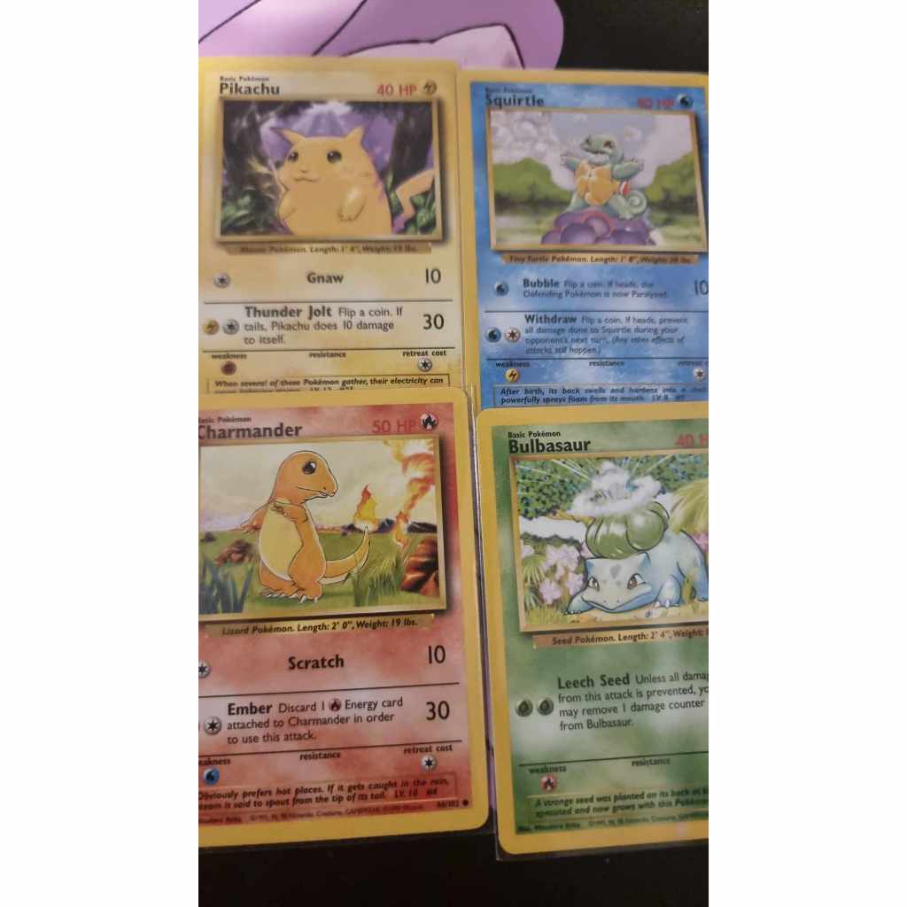Carte Pokemon Pokemon Base Set Uncommon/Common Cards - 4th Print, Includes  Trainers & Energy (Ungraded)