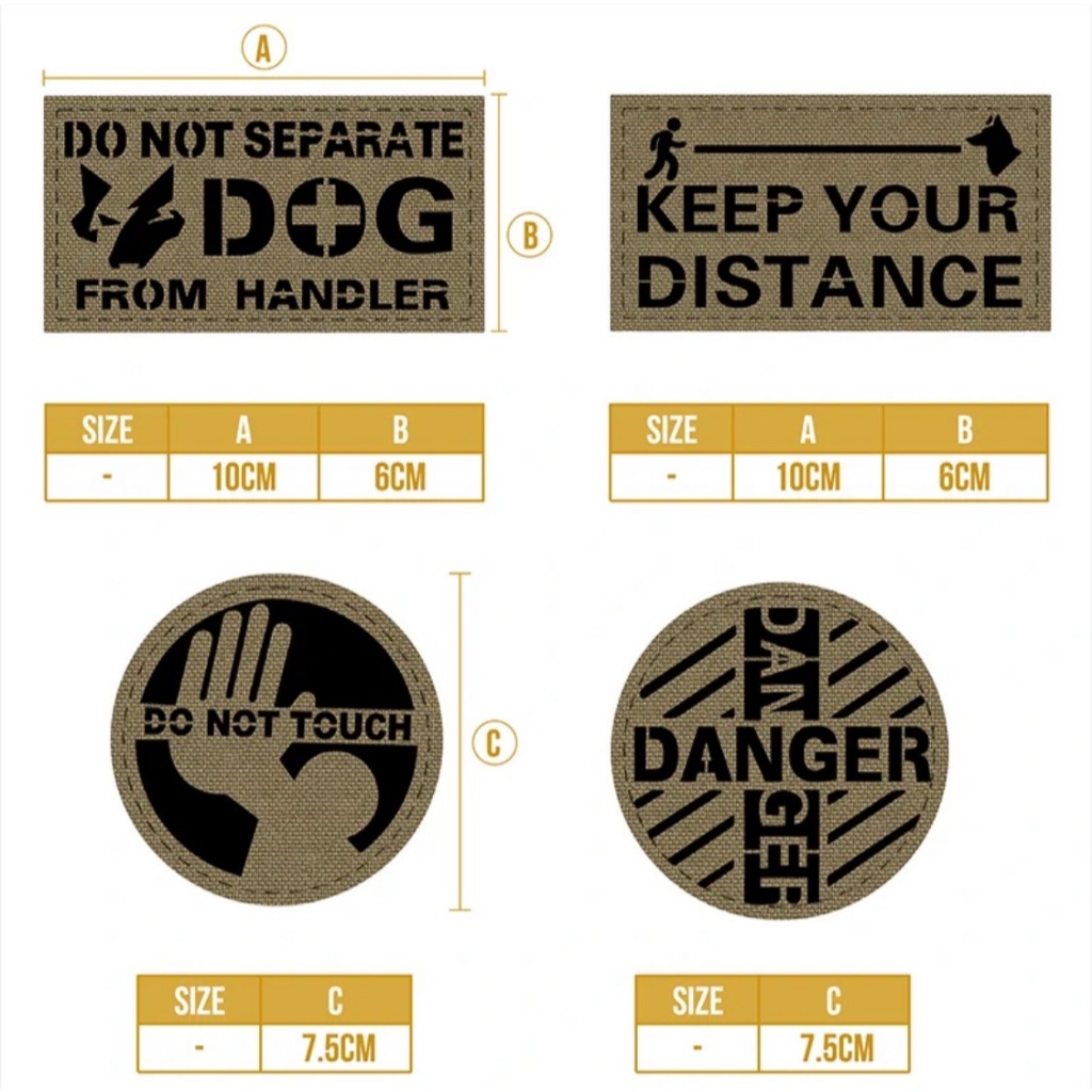 Onetigris Patch Label Brown-Black Available In 4 Types. | Shopee Malaysia