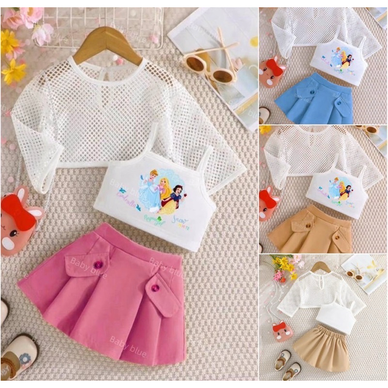 Set (3-Piece Set) Girls Decorated With Cartoon Into Female Cute Korean ...