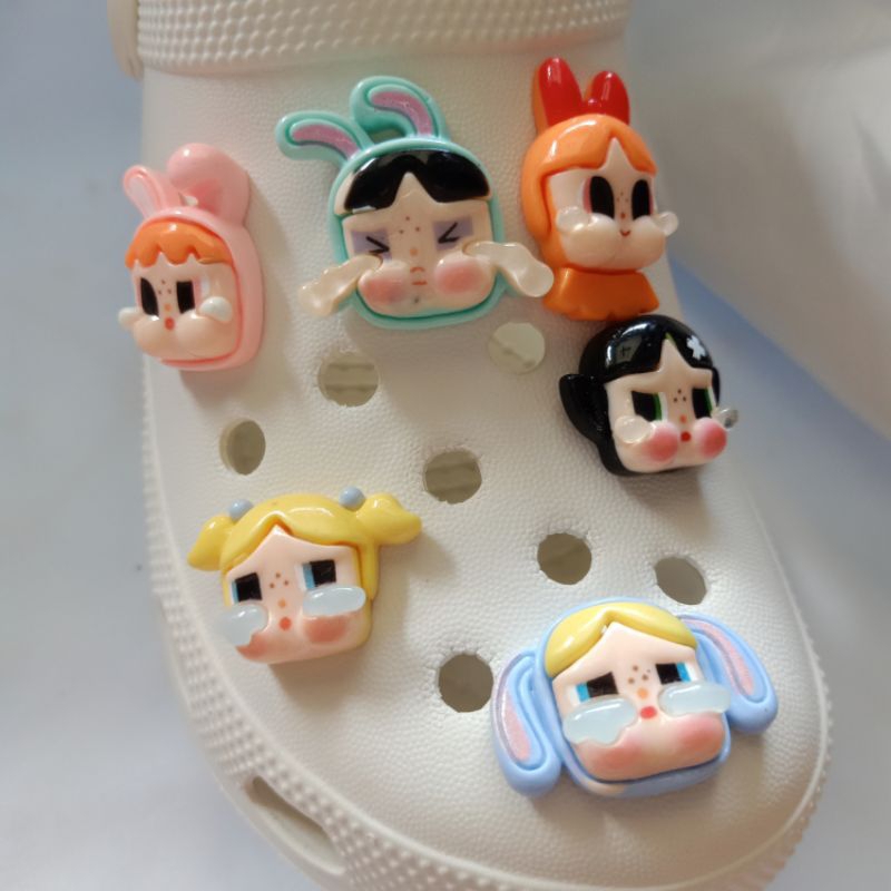 (Sent From) Crocs Jibbitz Nong Khai X Fold V.1/V.2 Shoe Stick With Hole ...
