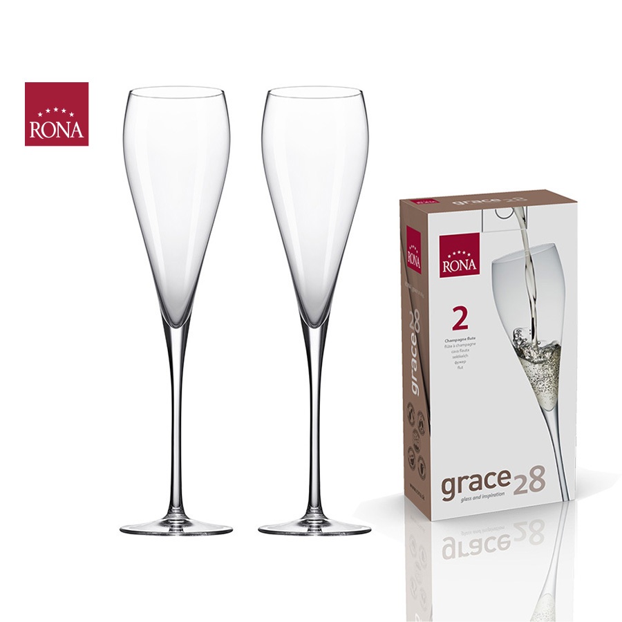 Rona Grace Champagne Flute 280 ml Shopee Malaysia