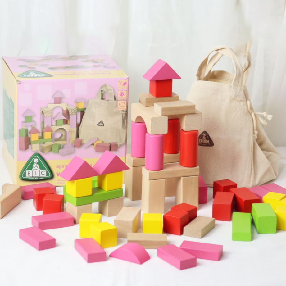 Wooden Blocks ELC 100 Pieces Of To Enhance City Building Development Shopee Malaysia