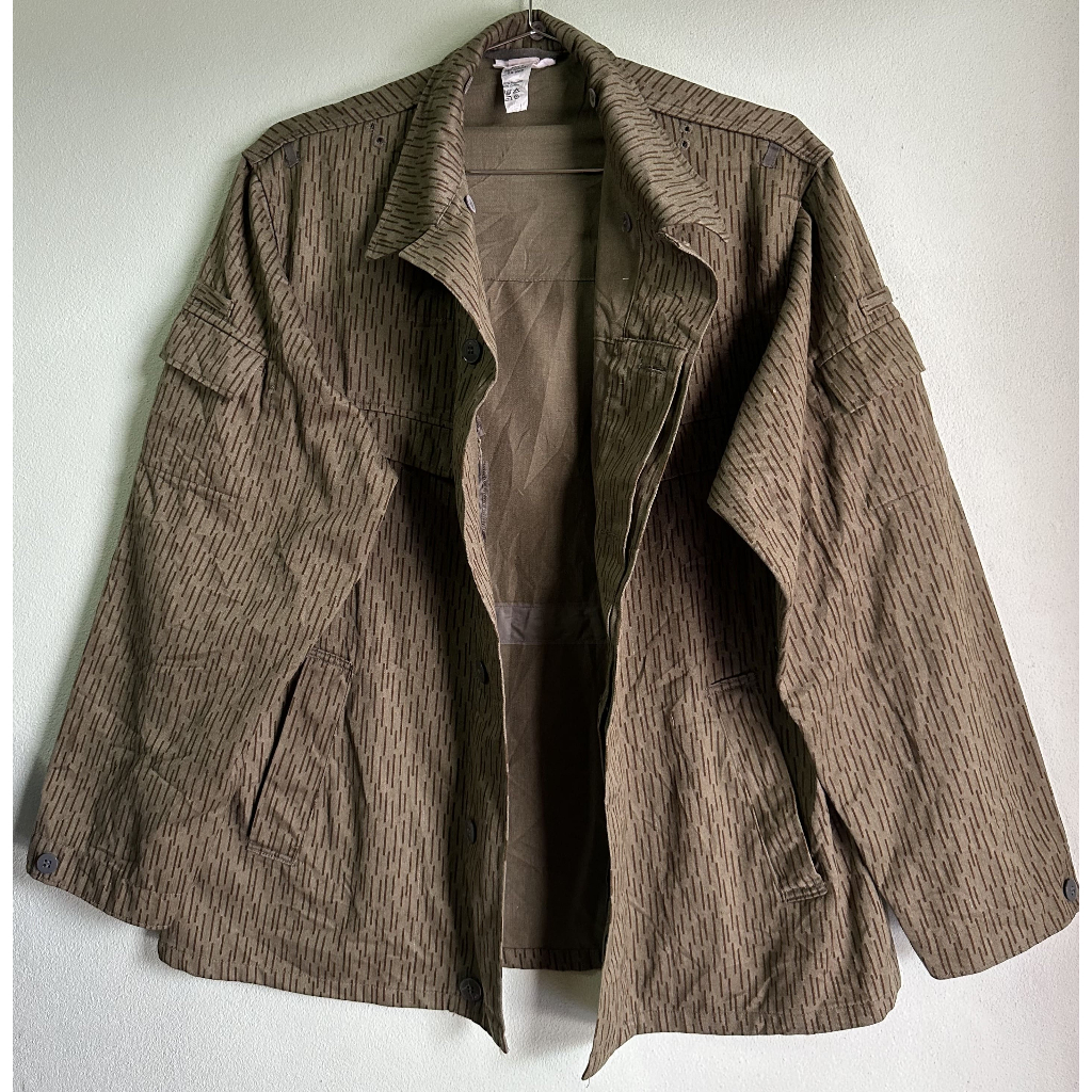 East German Raindrop Camo Pattern Insulated Jacket - RARE