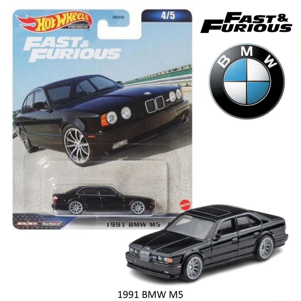 1991 BMW M5 Hot wheels Diecast Model From FAST & FURIOUS Set PREMIUM ...