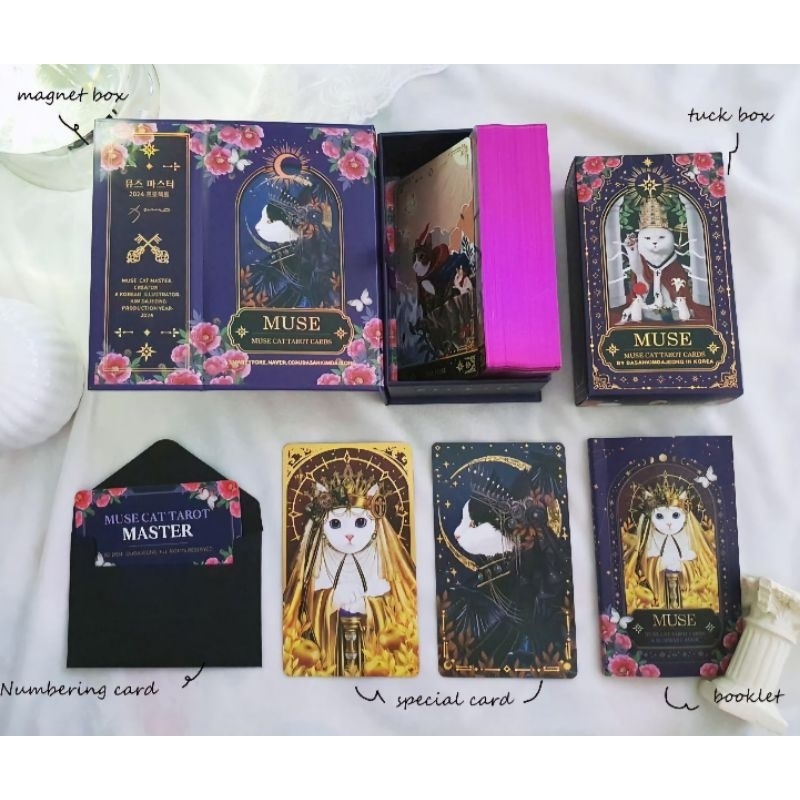 Muse Cat Tarot Standard Version Gypsy Playing Cards Purple Edge ...