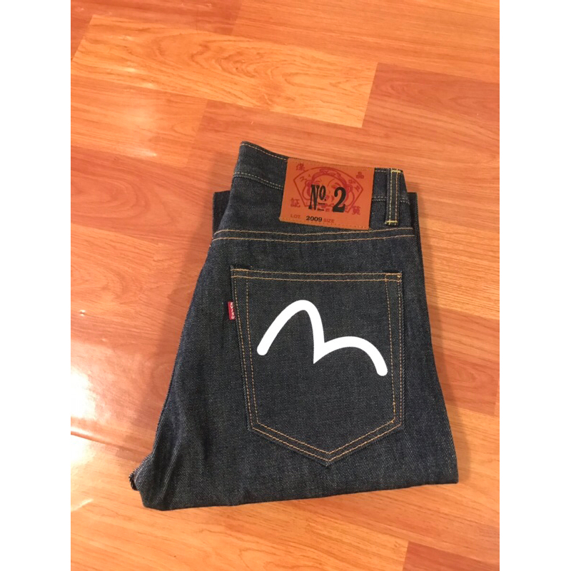 Japanese Fabric Jeans With Red Trim Small Cylinder Legs Buttons Work