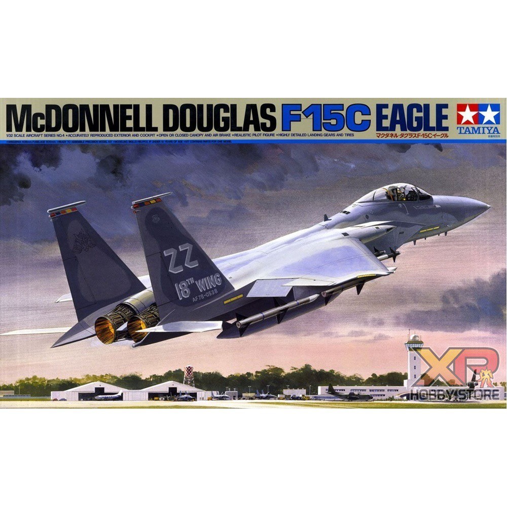 Tamiya 60304 1/32 Mô Hình Máy Bay McDonnell Douglas F-15C Eagle