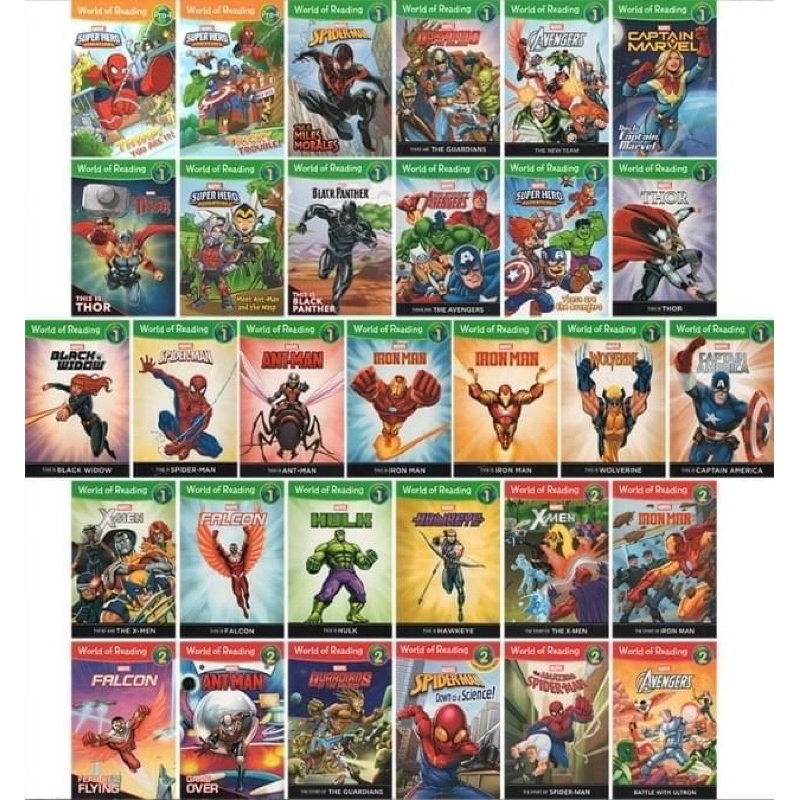 Marvel World of Reading 31 Books | Shopee Malaysia