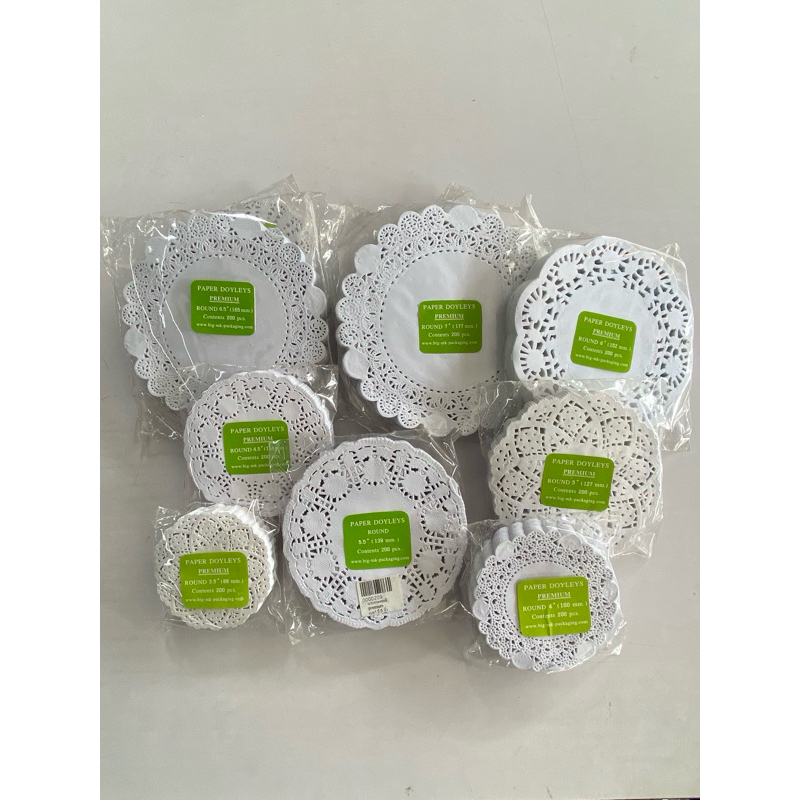 Premium Dolly Paper, Cake Mat, Dessert Mat, 1 Pack, 200 Pieces | Shopee ...