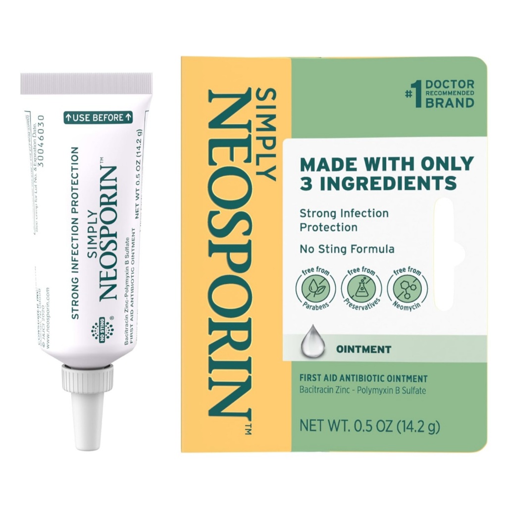 Neosporin Simply Formula 3-Ingredient First Aid Ointment 0.5 0z ...