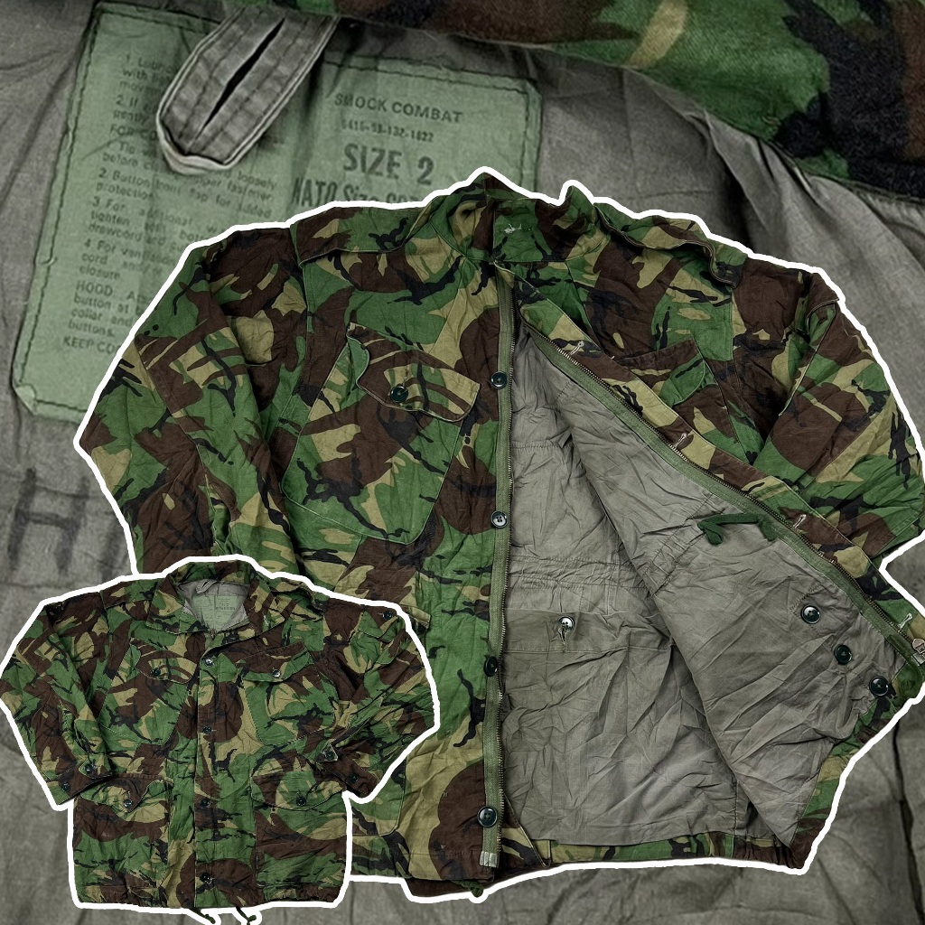 Vintage Jacket Authentic Military British Army Pattern woodland DPM ...
