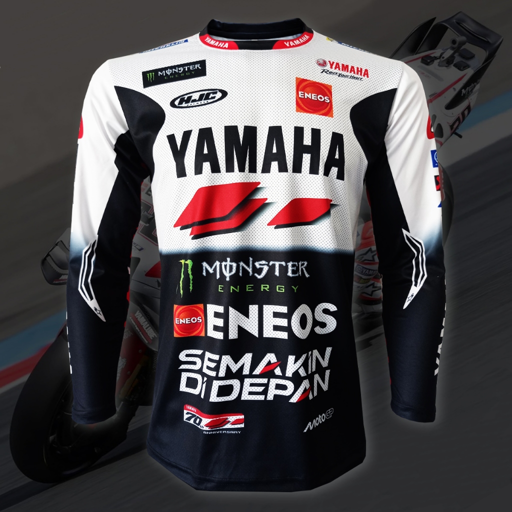 Yamaha Monster 70th Anniversary Moto Gp Long Sleeve T-Shirt MG0261 ...