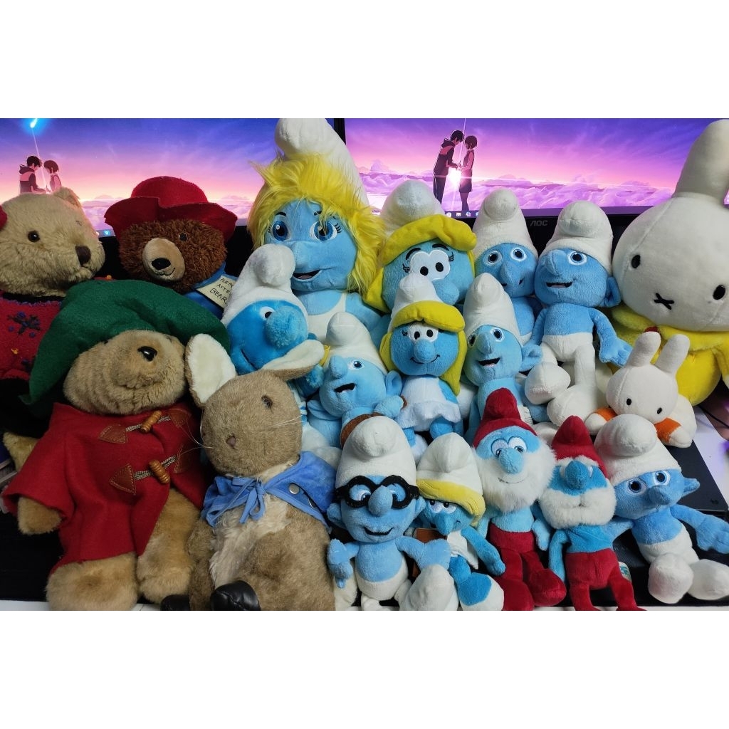 Smurfs Plush Toy/Miffy Rabbit/Bear Paddington | Shopee Malaysia