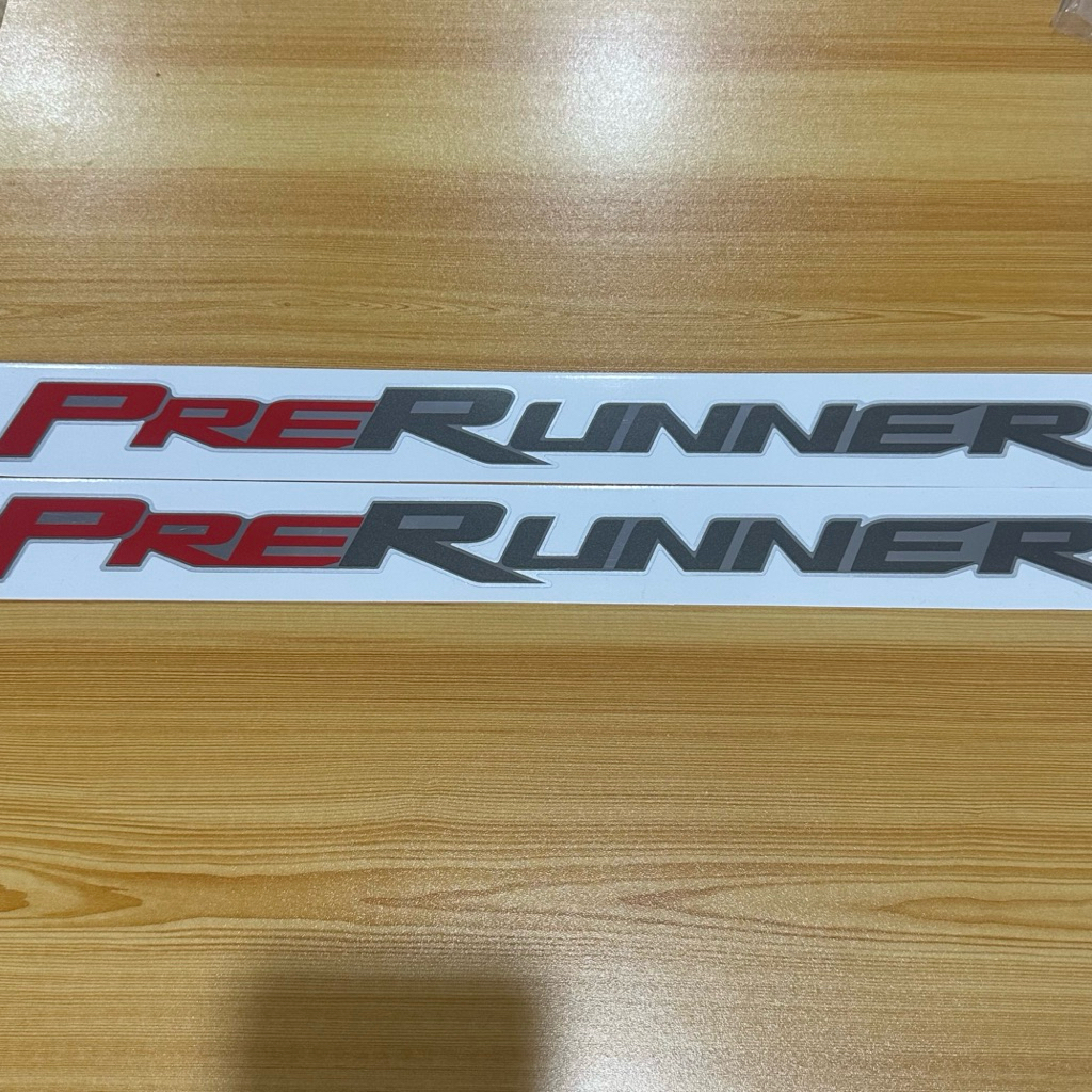 Sticker* PRERUNNER Silver Foil Work Next To The Rear Of The TOYOTA REVO ...