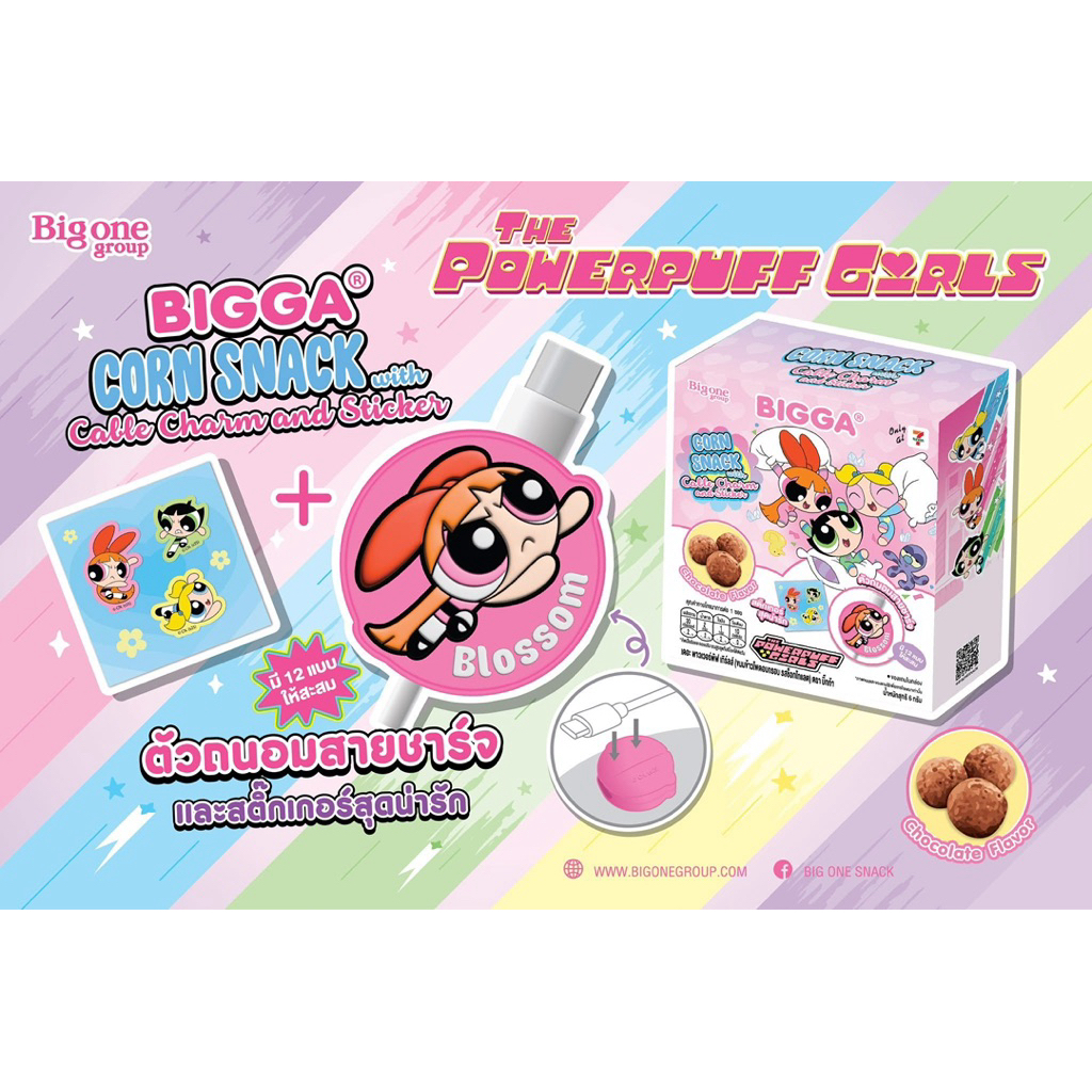 7-11 x Bigga Charger Protector The Power Puff Girls Cable Charm and ...
