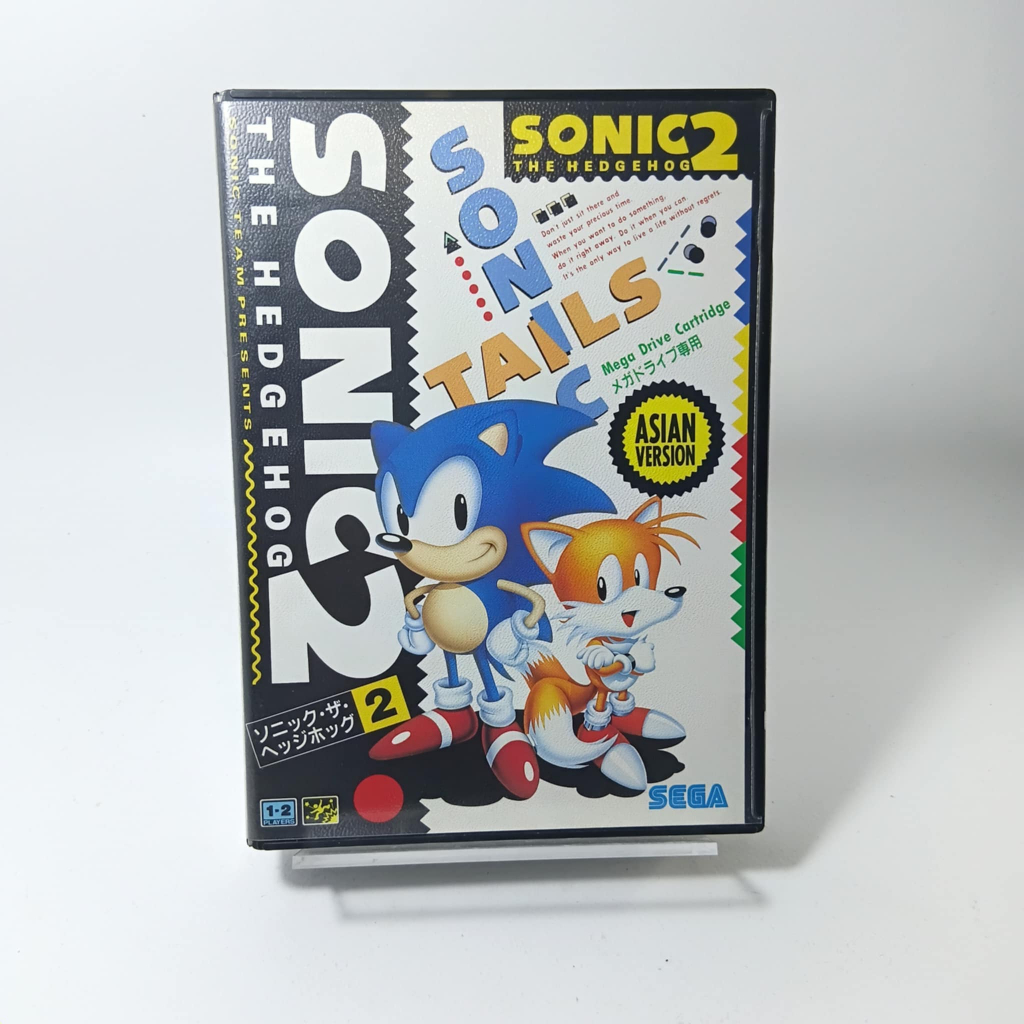 Sonic the Hedgehog 2 (Mega Drive Asian PAL)-Box + Disc + English Manual ...