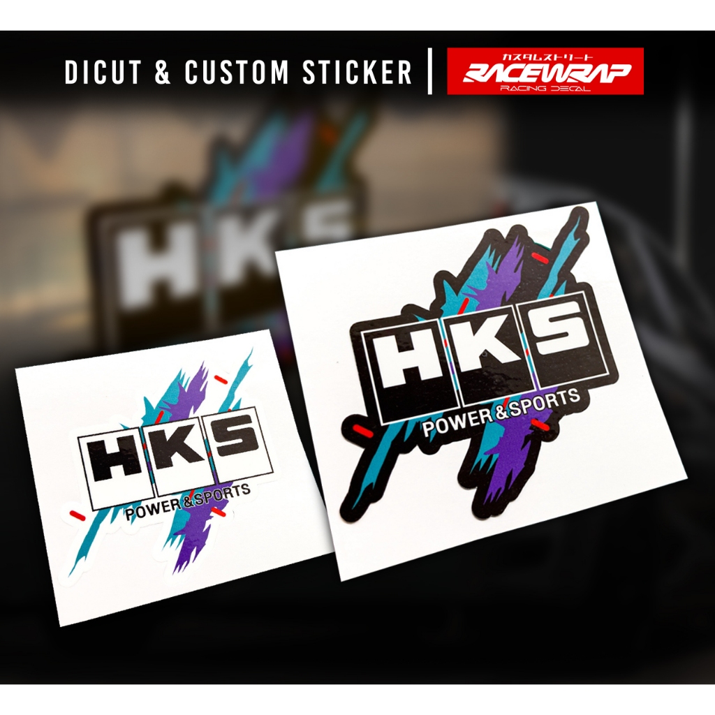 HKS POWER&SPORT Stickers Color Printing STICKER DECAL STYLE JDM ...
