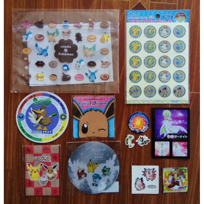 Pokemon Pokemon Pokémon Sticker Sticker Cards Card Cards Japan Japan ...
