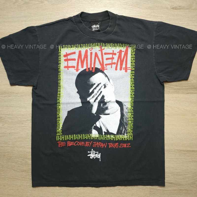 Eminem × Stussy vintage shirt STUSSY X EMINEM NOT AFRAID !! Bio Washed vintage shirt Street