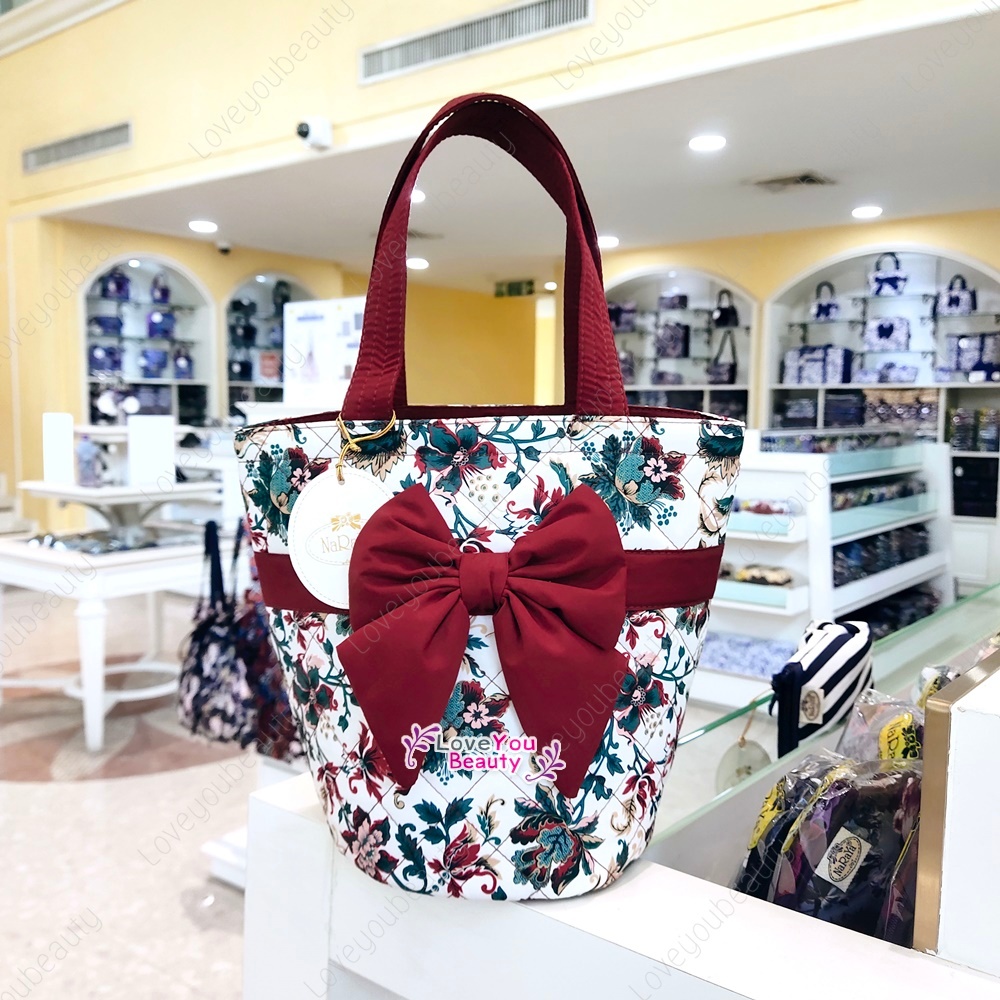 NaRaYa Round Bottom Handbag Bucket Shape Flat Strap Zip Size S Shopee Malaysia