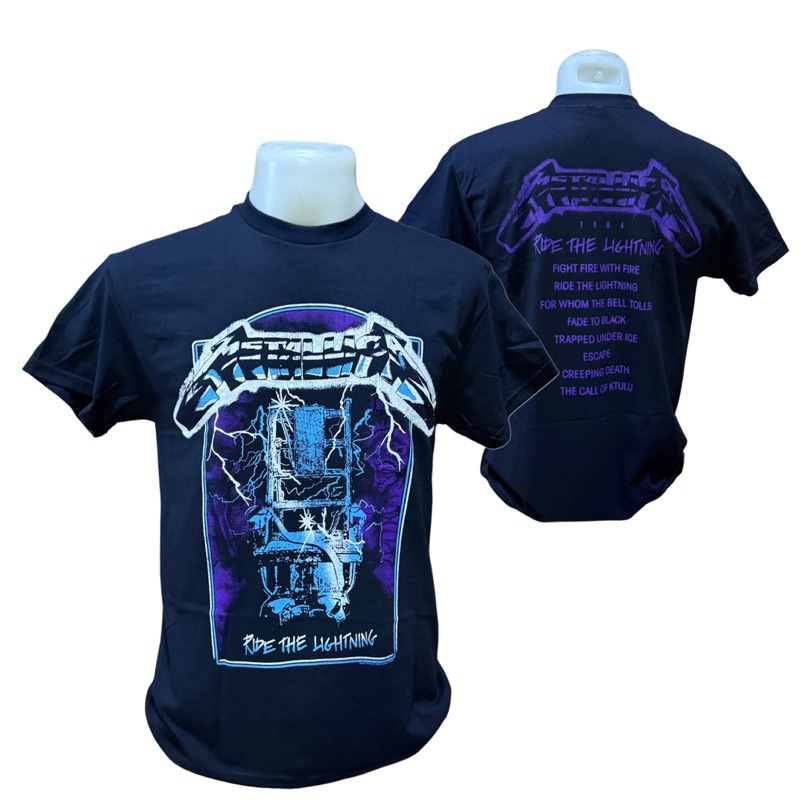 t-shirt da donna METALLICA - RIDE THE LIGHTNING TRACKS - BLACK