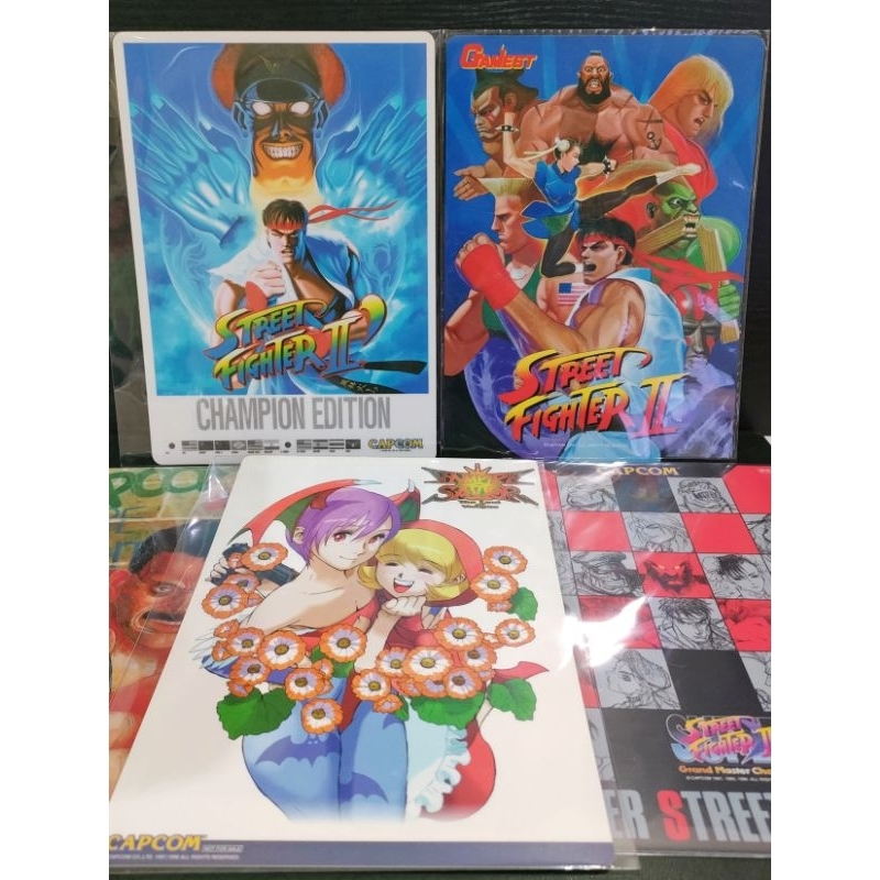 Vintage Plastic Sheet-Capcom STreet Fighter Final Fight Vampire ...