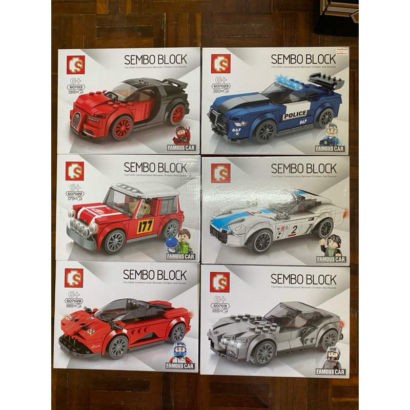 SEMBO BLOCK Racing Vehicle Set FAMOUS CAR WORLD | Shopee Malaysia
