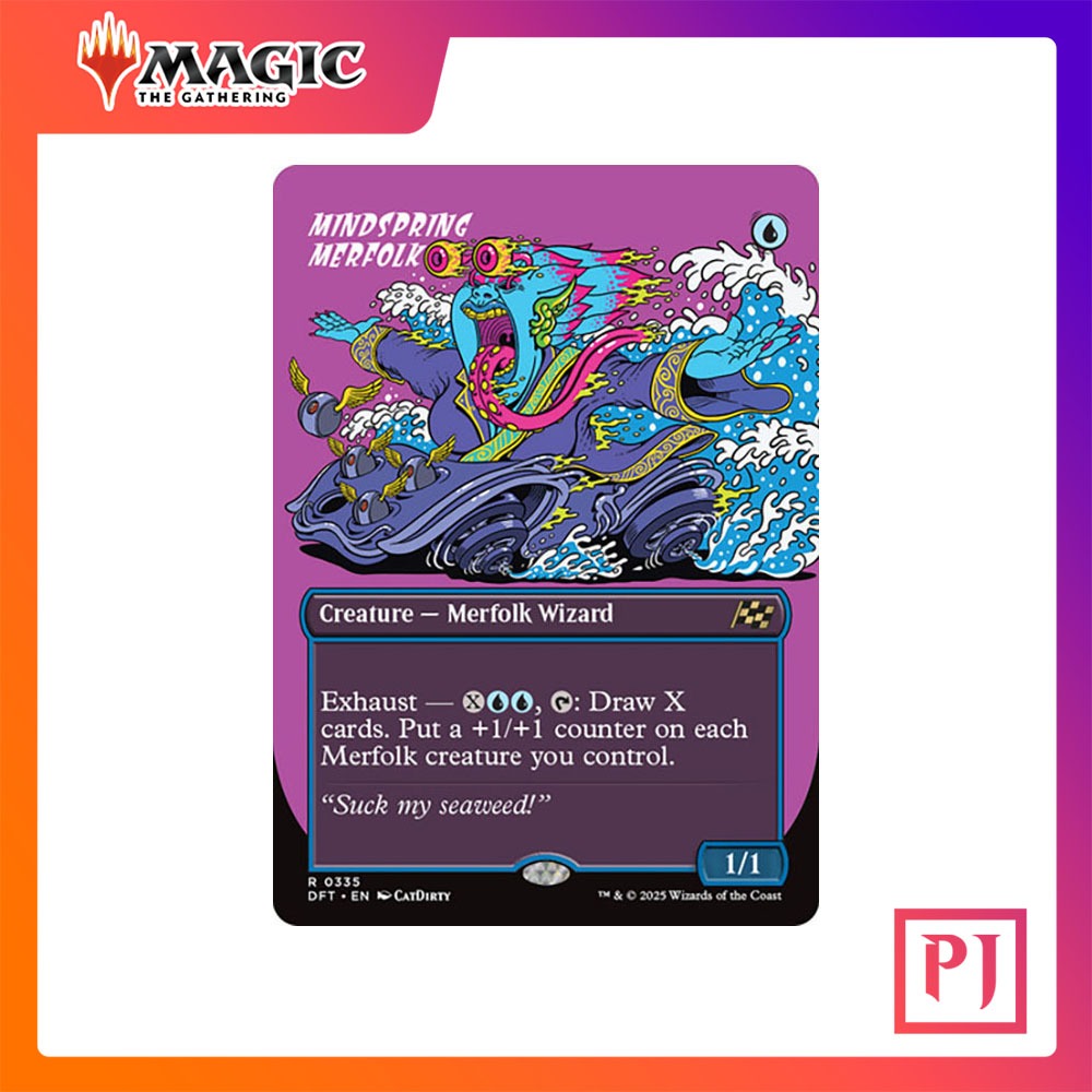 [MTG] Mindspring Merfolk (Borderless) [DFT] [BLUE] [RARE] [NORMAL] [ENG ...