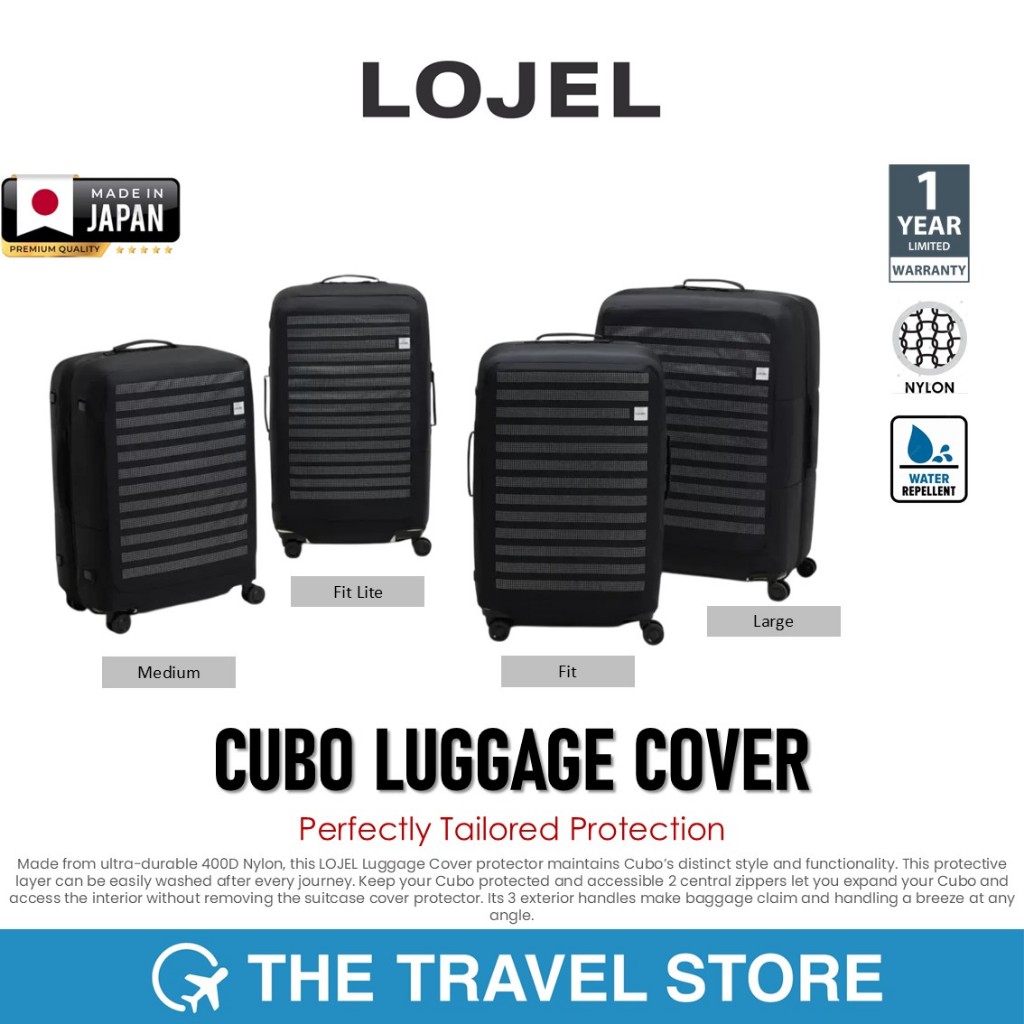 Lojel CUBO LUGGAGE COVER Perfectly Tailored Protection (CLC-XX-BLK-01 ...