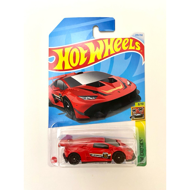 Hot Wheels Lamborghini Huracan Super Trofeo – Modello Pressofuso Rosso, Serie HW Exotics, Caccia Al Tesoro 2021
