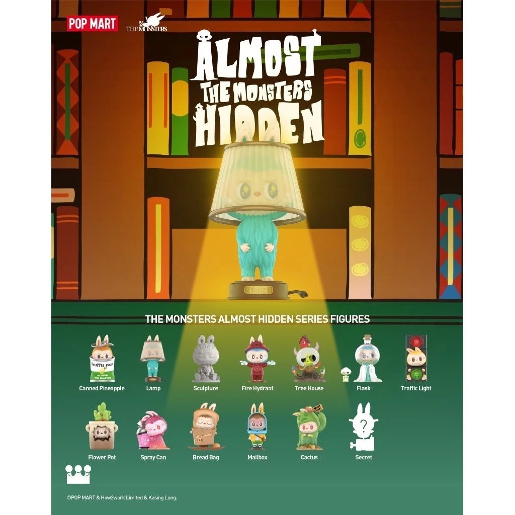 Random Design Labubu THE MONSTERS Almost Hidden Series Popmart [Win ...