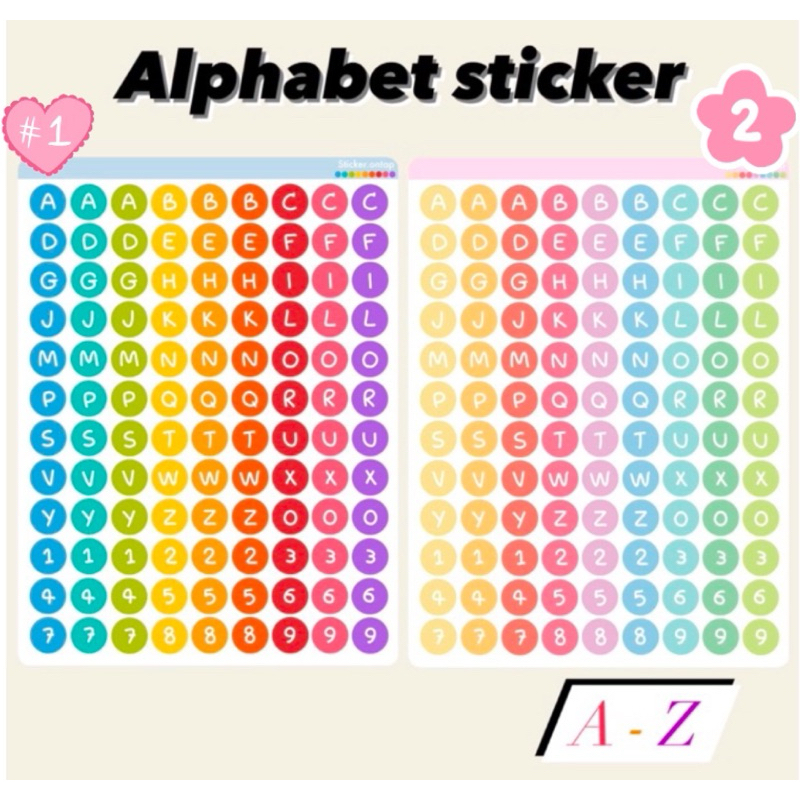 A6 Letter Stickers (Die-Cut And Peel-Off Waterproof) | Shopee Malaysia