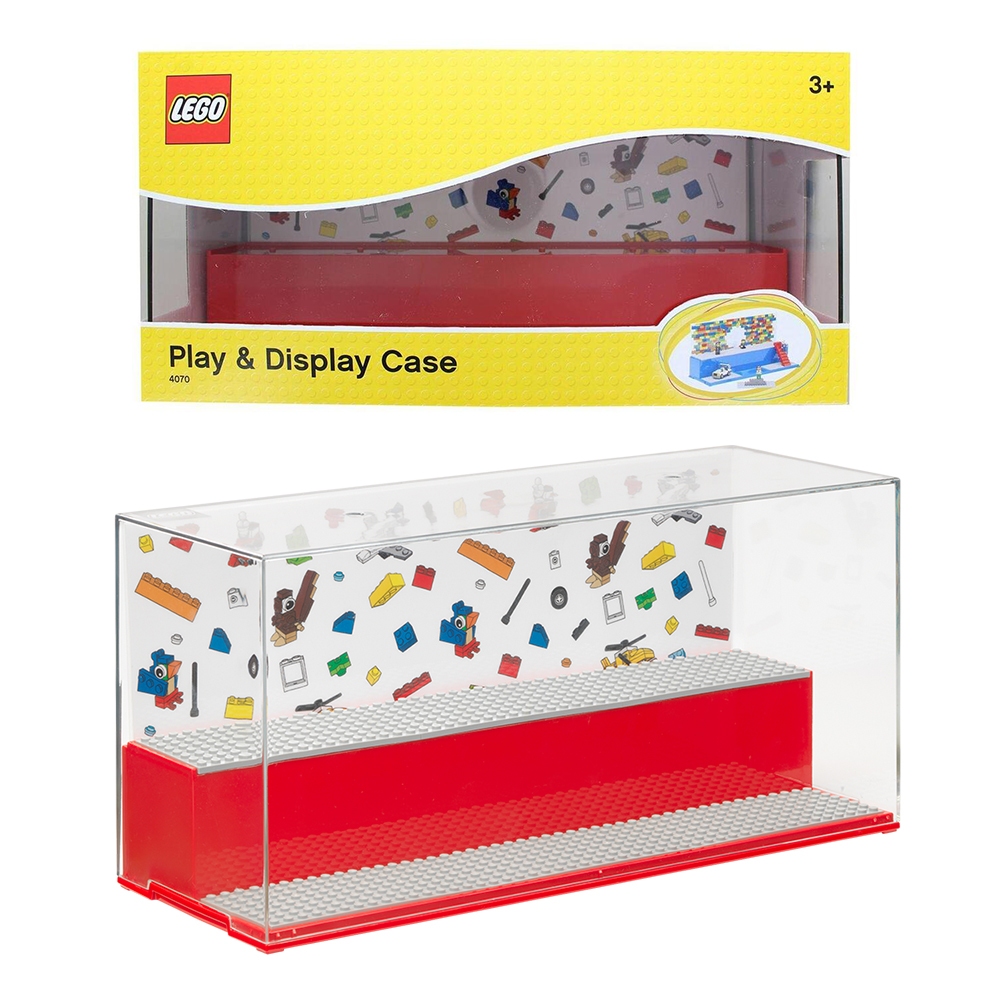 LEGO Play & Display Minifigure Case RED Acrylic Box Minifigures ...