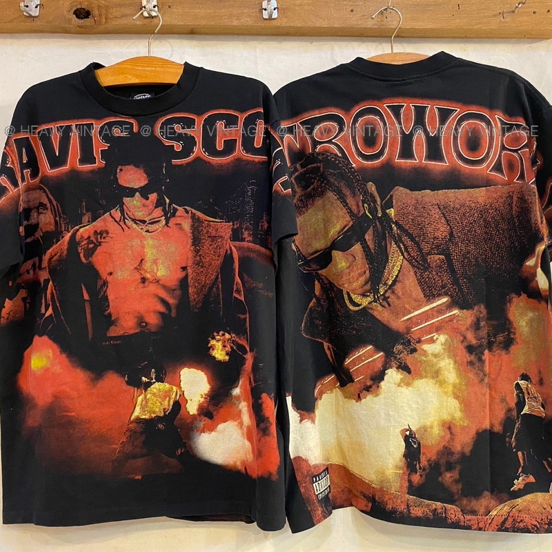 TRAVIS SCOTT OVP Screen Sinking Original bootleg Authentic BIO washed ...