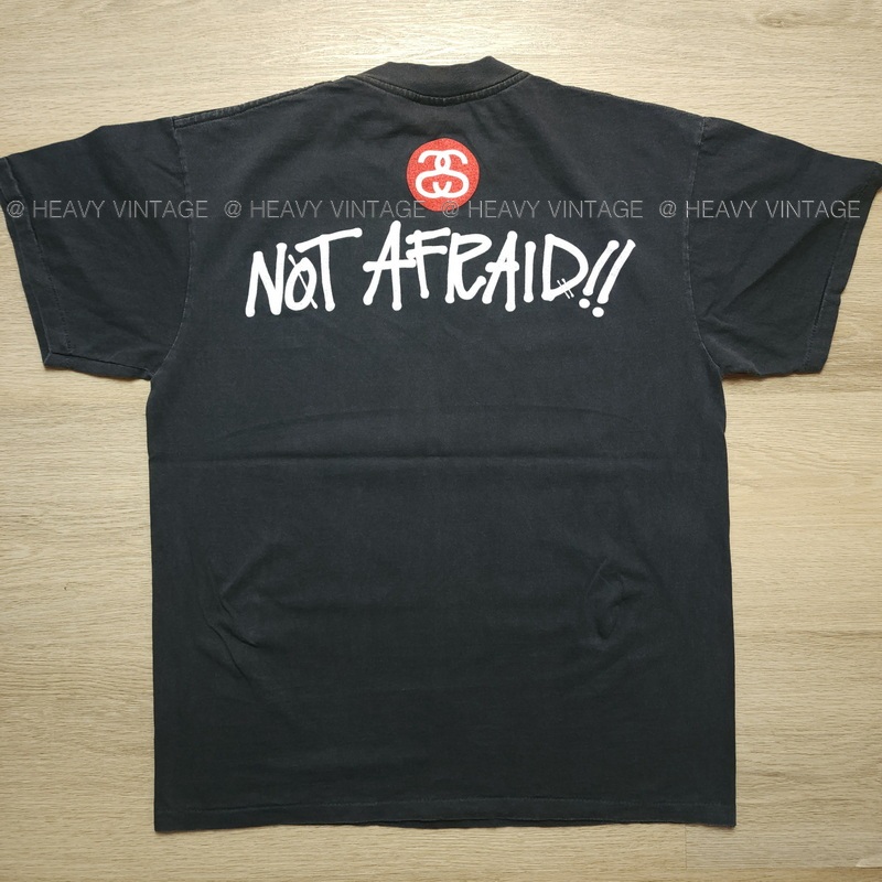 STUSSY X EMINEM NOT AFRAID !! Bio Washed vintage shirt Street